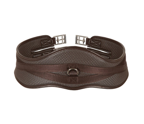 Shires Anti-Chafe Anatomic Girth With Elastic #colour_brown