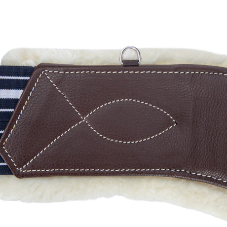 Shires Velociti Lusso Elite Stud Girth #colour_havana
