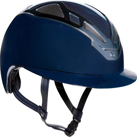 Suomy Apex Chrome Riding Hat #colour_blue-navy-glossy