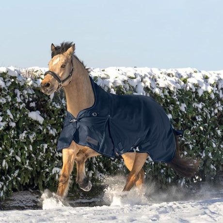 Waldhausen Scandic High Neck 200g Turnout Rug #colour_night-blue