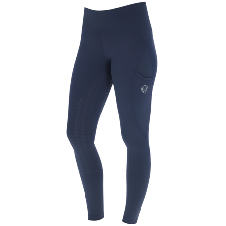 Covalliero Ladies Pull On Riding Tights #colour_dark-navy