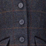 Shires Aubrion Saratoga Children's Jacket #colour_juniper-navy-check