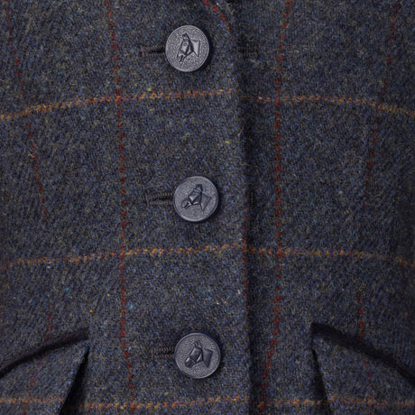 Shires Aubrion Saratoga Children's Jacket #colour_juniper-navy-check