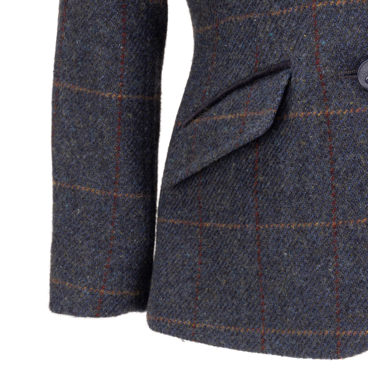 Shires Aubrion Saratoga Children's Jacket #colour_juniper-navy-check