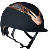 Suomy Apex Chrome Riding Hat #colour_black-matt-rose-gold