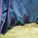 Rambo Optimo Turnout Outer Only #colour_navy-burgundy-teal-navy