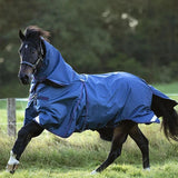 Rambo Optimo Turnout Outer Only #colour_navy-burgundy-teal-navy