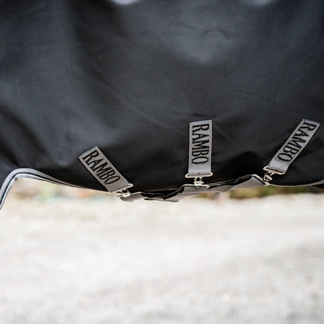 Horseware Ireland Rambo Supreme 1680D Turnout Vari-Layer 450g #colour_black-thunderstorm-grey-silver