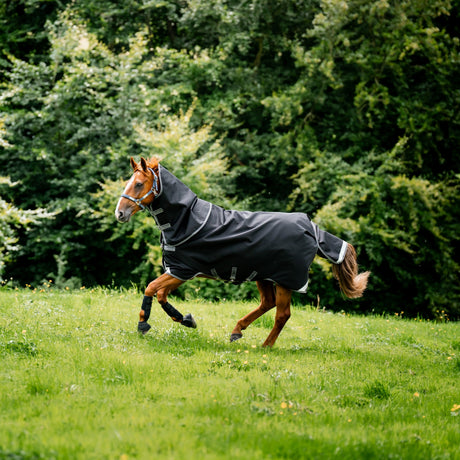 Horseware Ireland Rambo Supreme 1680D Turnout Plus 0g #colour_black-thunderstorm-grey-silver