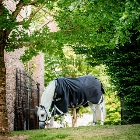 Horseware Ireland Rambo Supreme 1680D Turnout Vari-Layer 450g #colour_black-thunderstorm-grey-silver