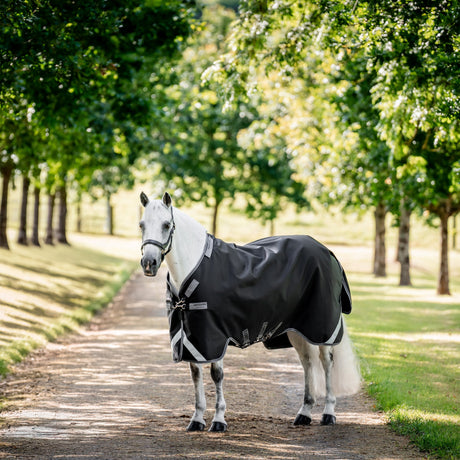 Horseware Ireland Rambo Supreme 1680D Turnout Vari-Layer 450g #colour_black-thunderstorm-grey-silver
