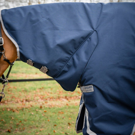 Horseware Ireland Amigo 1200D Integrated 150g Turnout Rug #colour_navy-titanium-grey-silver