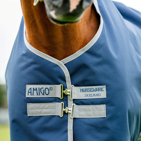 Horseware Ireland Amigo Ripstop 900D 200g Turnout Rug #colour_navy-titanium-grey