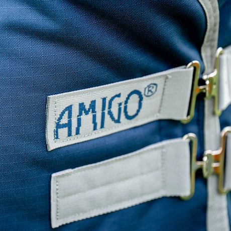 Horseware Ireland Amigo Ripstop 900D 100g Turnout Rug #colour_navy-titanium-grey