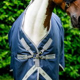 Horseware Ireland Amigo 1200D XL 50g Turnout Rug #colour_navy-titanium-grey-silver