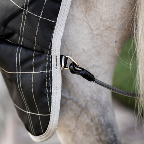 Horseware Ireland Rhino 350g Vari-Layer Stable Rug #colour_black-grey-white-check-grey