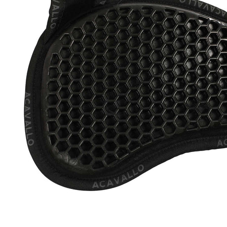 Acavallo Pad Mf-S Wfs Suede Rear Sheepskin Hexagonal Gel Flat #colour_black-natural