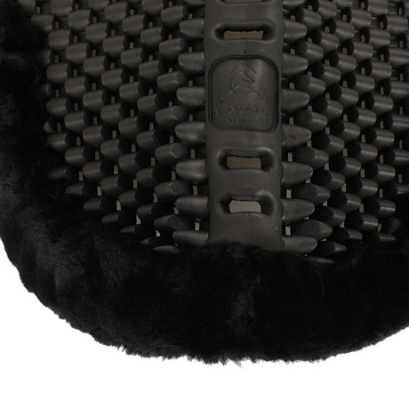 Acavallo Pad Piuma-FS Respira-FS Cut-Out Eva Front & Rear Riser #colour_black