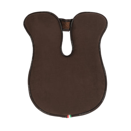Acavallo Pad MF WFS Suede Hexagonal Gel Front Riser #colour_brown