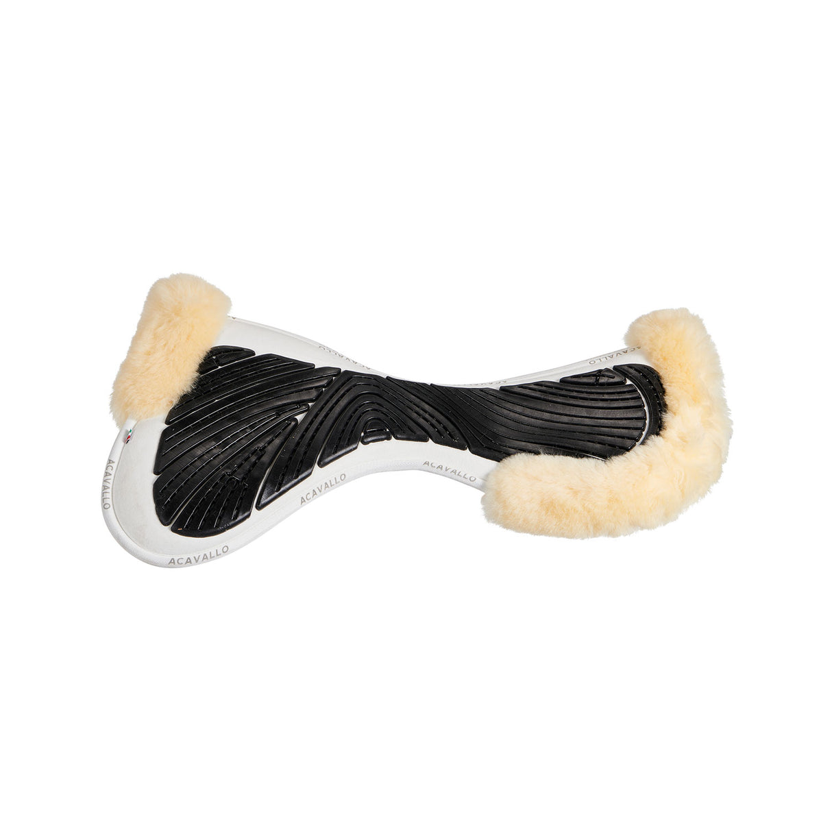 Acavallo Pad Mf-S Jccs-S Cw-Cs Suede Cut-Out Sheepskin Gel Grip Flat
#colour_white-natural