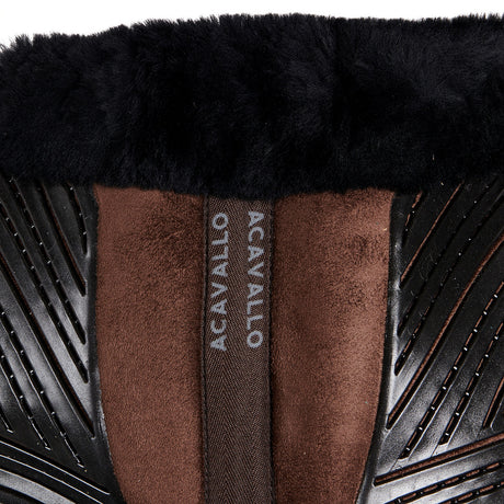 Acavallo Pad Mf-S Jccs-S Cw-Cs Suede Cut-Out Sheepskin Gel Grip Flat
#colour_brown-black