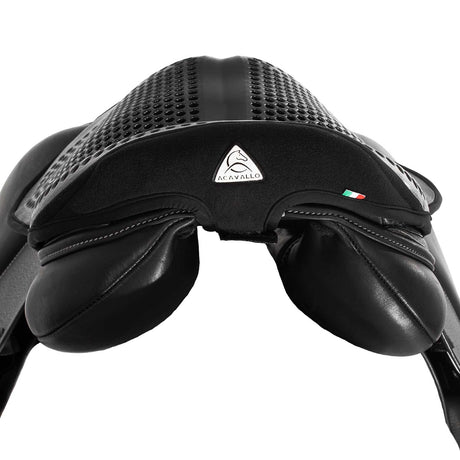 Acavallo Standard Seat Saver Jumping Classic Gel-Out Dri-Lex 20mm #colour_black