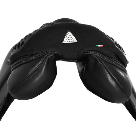 Acavallo Ortho-Pubis Seat Saver Jumping Hexagonal Gel-Out Dri-Lex 20mm #colour_black