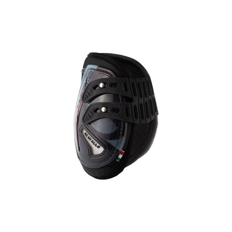 Acavallo Opera Fetlock Boots Elastic And Button Fastening #colour_black