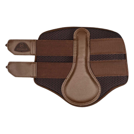 Acavallo Front Brushing Boots Perforated Neoprene #colour_brown