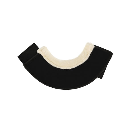 Acavallo Eco-Leather Bell Boots Faux Sheepskin & Hook-And-Loop Closure #colour_black