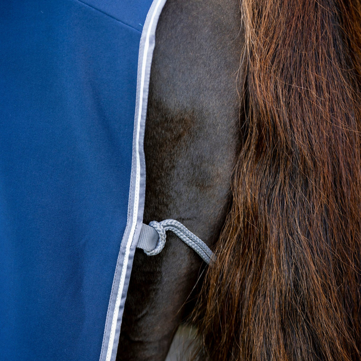 Horseware Ireland Amigo Jersey Pony Cooler  #colour-navy-titanium-grey-silver
