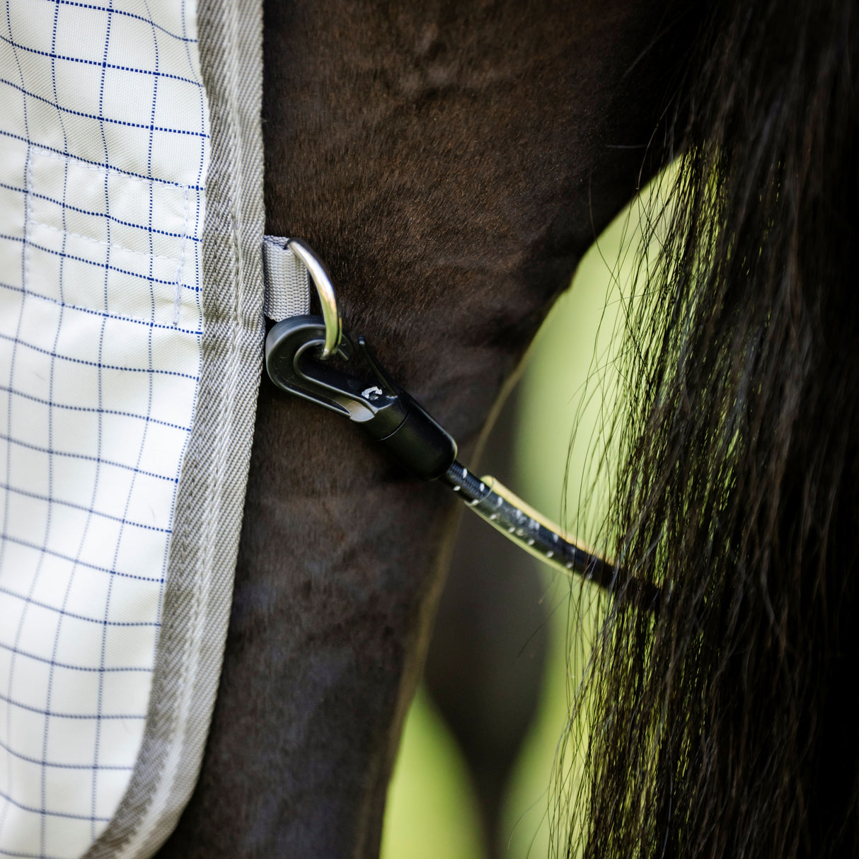 Horseware Ireland Amigo Summer Sheet Plus #colour-navy-check-titanium-grey-silver