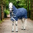 Horseware Ireland Rhino Pony Plus 100g #colour_navy-titanium-grey-classic-blue