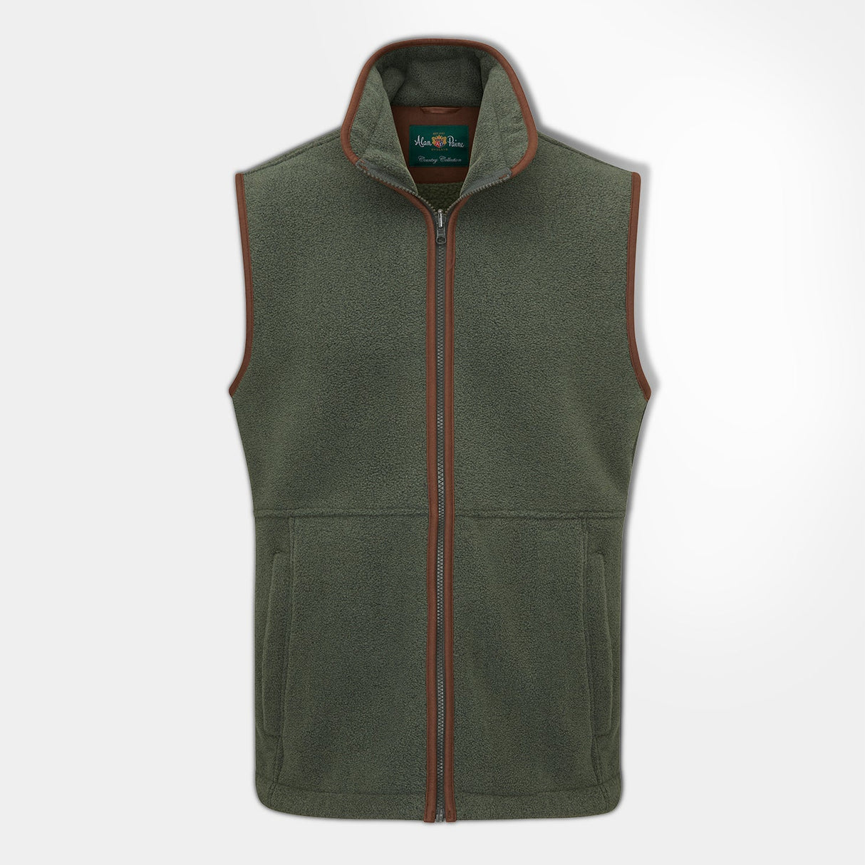 Alan Paine Aylsham Kids Fleece Waistcoat #colour_ceder