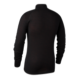 Deerhunter Men's Quinn Merino 1/2 Zip Undershirt #colour_black-oak