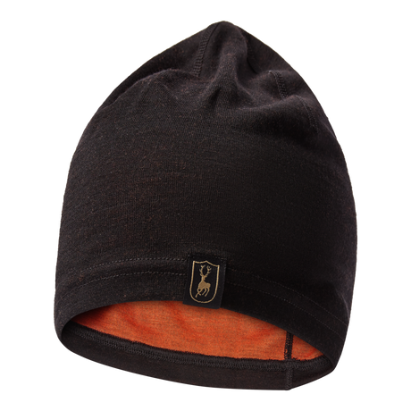 Deerhunter Unisex Quinn Merino Beanie #colour_black-oak