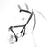 Equipe Emporio Figure 8 Padded Bridle with Silver Fittings - No Reins #colour_black