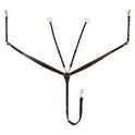 Equestro Tanned Leather Fork Breastplate #colour_brown
