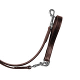 Equestro Leather Draw Reins #colour_black