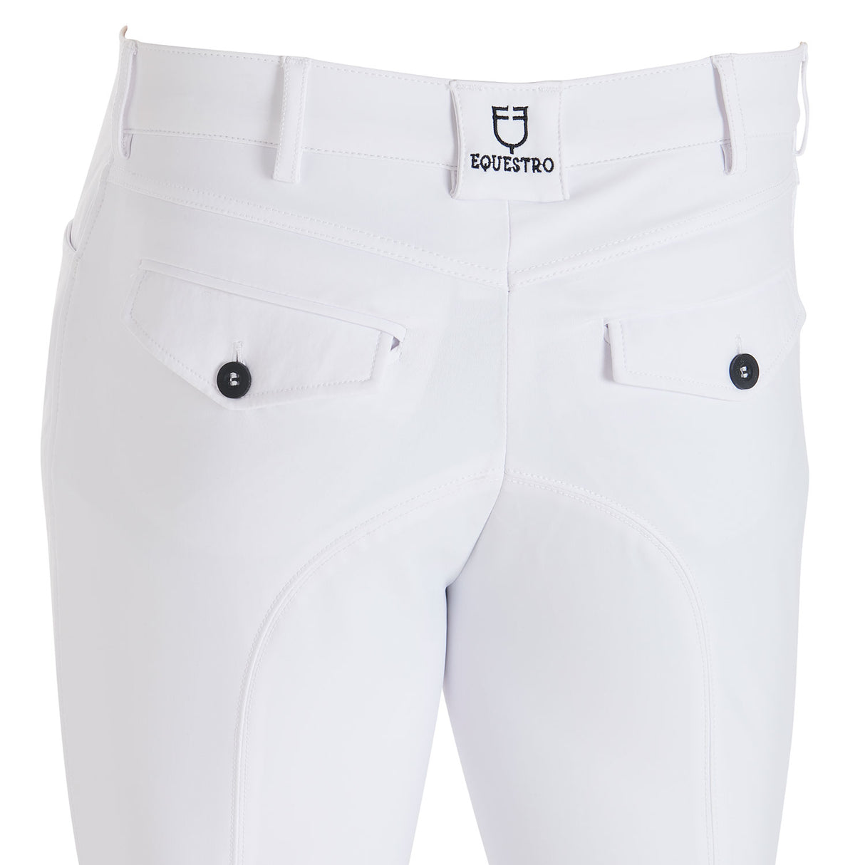 Equestro Men's Slim Fit Grip Breeches With Logo