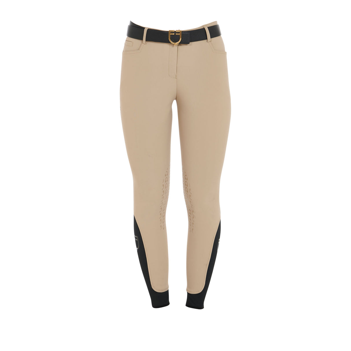 Equestro Women's Slim Fit Grip Breeches With Logo