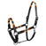 Equestro Leather Halter With Navajo Decorations #colour_black