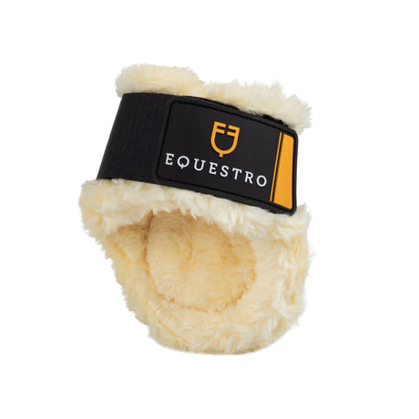 Equestro Spider Man Fetlock Boots With Synthetic Sheepskin #colour_black