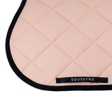 Equestro Jumping Saddle Pad With Embroidered Logo Black Line Edition