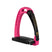 Equestro Junior Stirrups Side Opening And Wide Tread #colour_pink