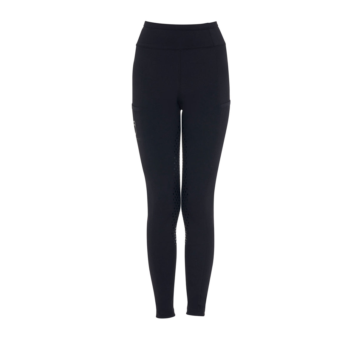 Equestro Girls' Leggings With Perforated Decorations