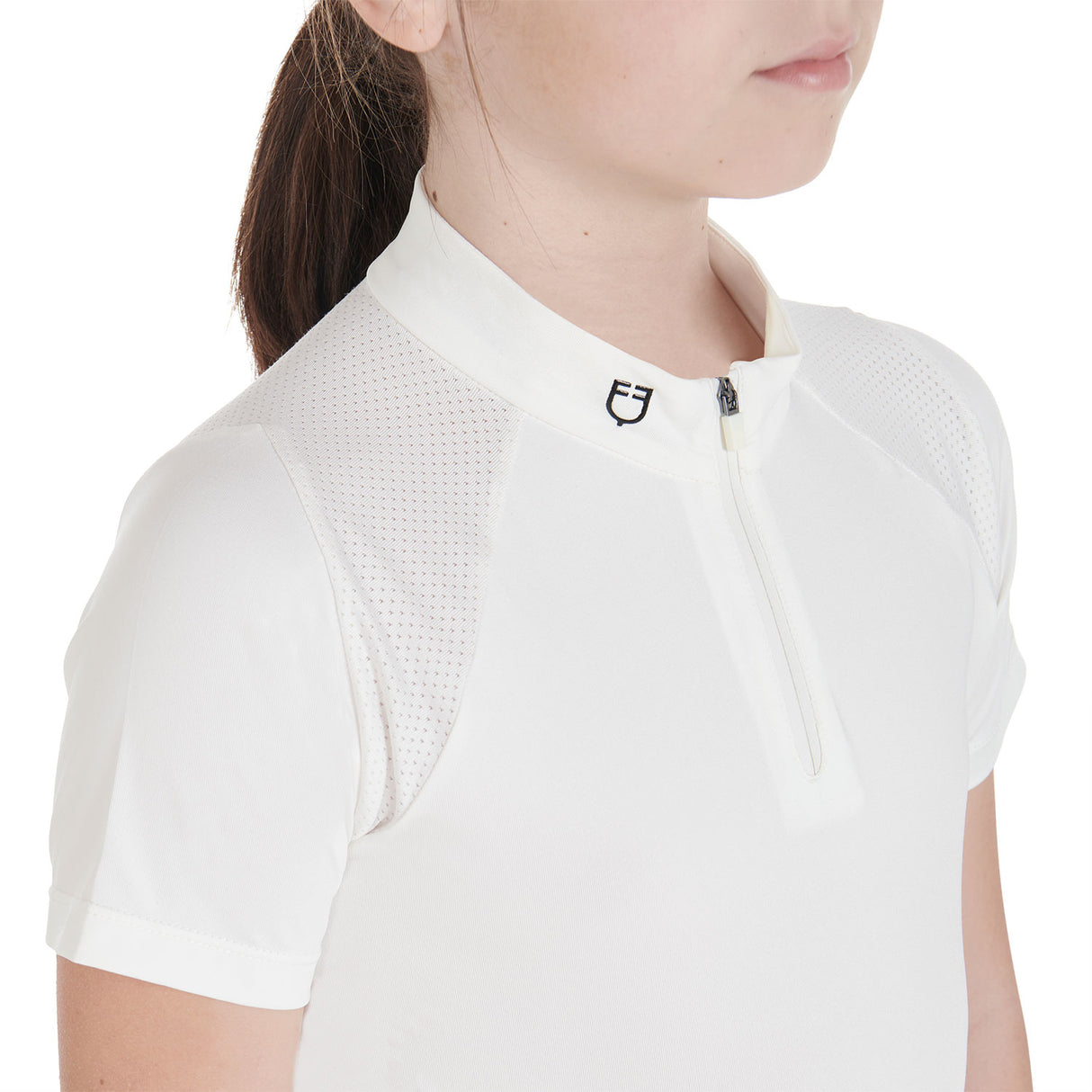 Equestro Kids' Slim Fit Training Polo Shirt High Performance