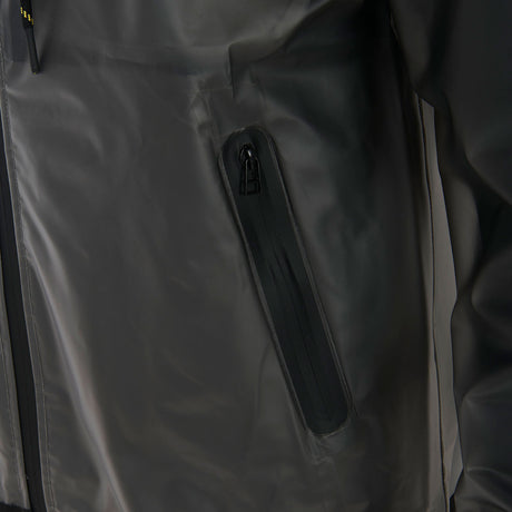 Equestro Men's Transparent Technical Raincoat #colour_grey