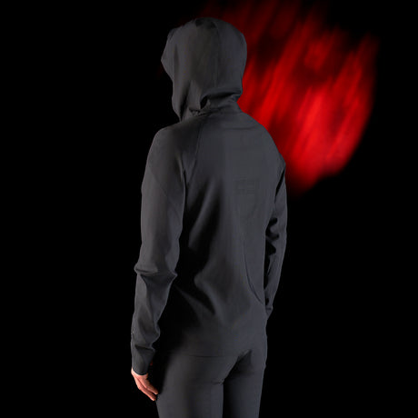 Equestro Equestro Ridertechnology Men's Technical Hooded Sweatshirt #colour_black