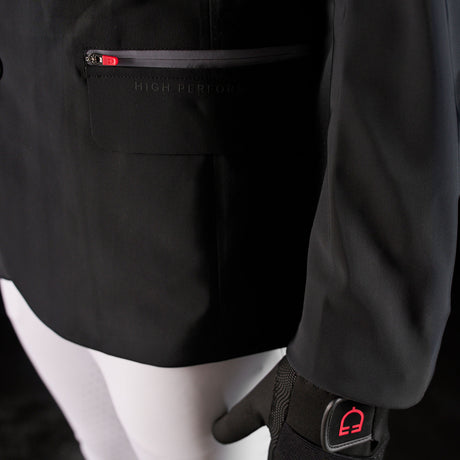 Equestro Equestro Ridertechnology Men's Competition Jacket Heat-Sealed Seams #colour_black